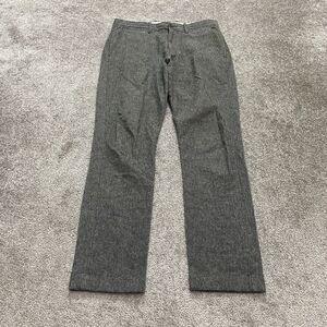 J.Crew 770 Straight Stretch Dress Pants Mens 31 Gray Flat Front Workwear 34x31